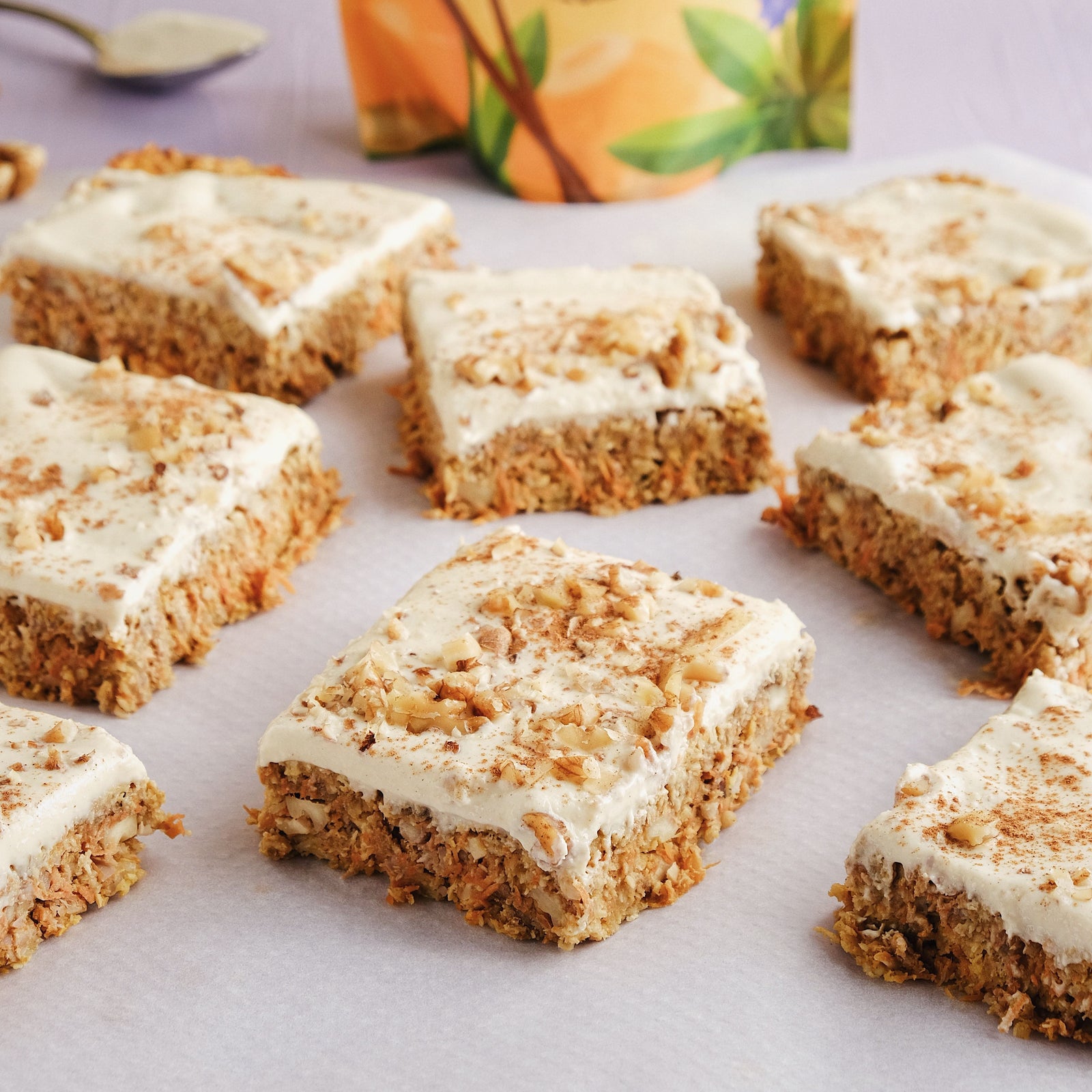 Carrot Cake Breakfast Bars