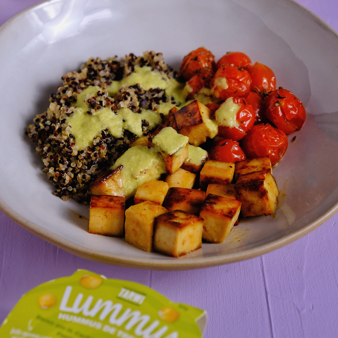 Quinoa Bowl Sweet Spicy Tofu